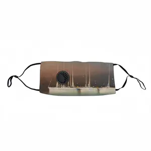 Sailboats In Thunderstorm Respirator Valve Mask