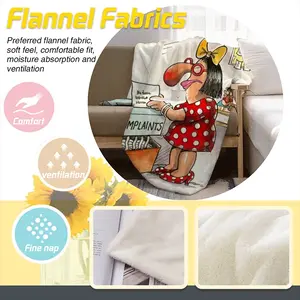 Complaints Flannel Blanket (Multi-Size, Vertical)