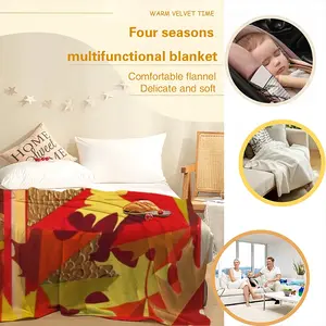 Autumn Flannel Blanket (Multi-Size, Vertical)