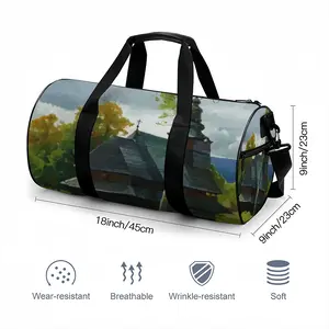 The Ancient Church In The Carpathians Round Sports Bag