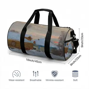 Winter Evening Round Sports Bag