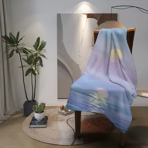 The Sea Moonlight Flannel Blanket (Multi-Size, Vertical)