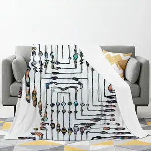 Basquiat A Unique Talent And Personality Flannel Blanket (Multi-Size, Vertical)