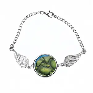 Water + Stones Winged Circular Bracelet