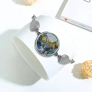 The Pond Near School Winged Circular Bracelet