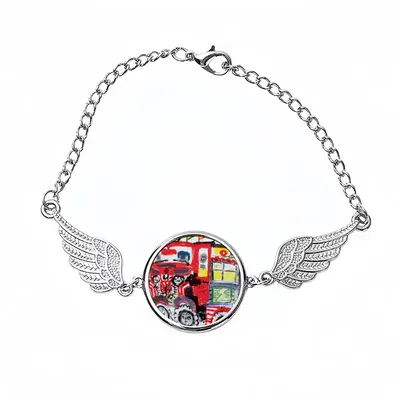 Lisbon Tuk-Tuk Winged Circular Bracelet