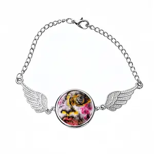 Ephemeral Face I Winged Circular Bracelet