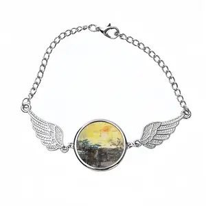 Singing Of The Sun Winged Circular Bracelet