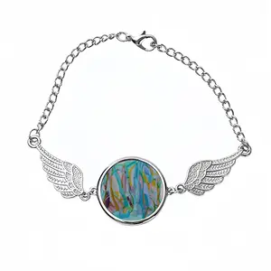 The Voice Of Silence Winged Circular Bracelet