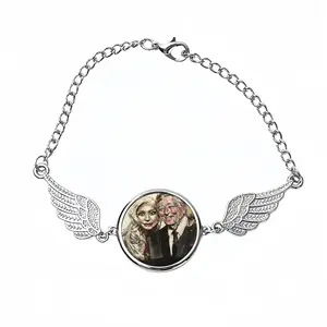 Lady Gaga And Tony Bennett Winged Circular Bracelet