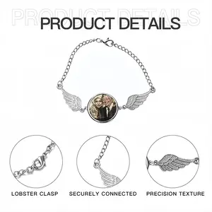 Lady Gaga And Tony Bennett Winged Circular Bracelet