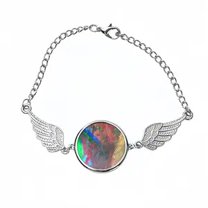 Suffice Winged Circular Bracelet