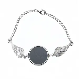 Anthracite Winged Circular Bracelet