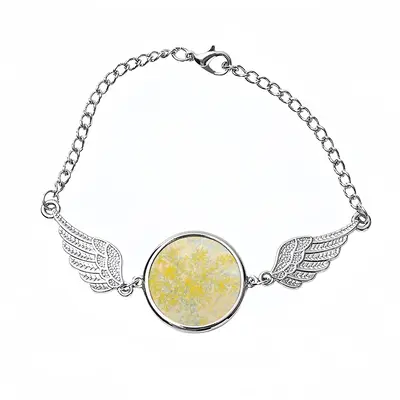 Welcome Golden Rain Winged Circular Bracelet