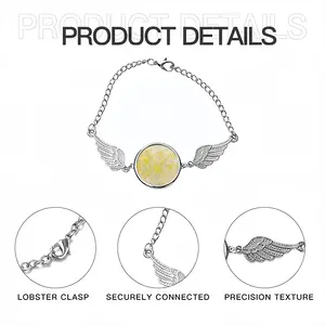 Welcome Golden Rain Winged Circular Bracelet