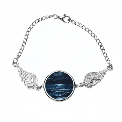 Moonlit Winged Circular Bracelet