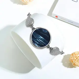 Moonlit Winged Circular Bracelet