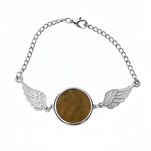 Politically Neutral Winged Circular Bracelet