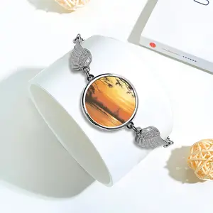 Setting Sun Of Tranquility Winged Circular Bracelet