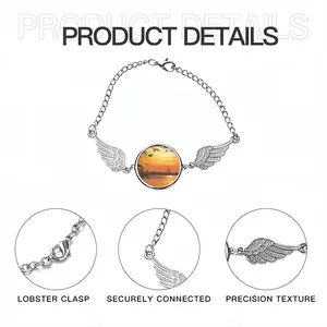 Setting Sun Of Tranquility Winged Circular Bracelet