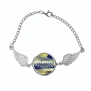 Rural Fencing Winged Circular Bracelet