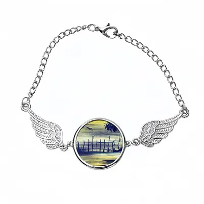 Rural Fencing Winged Circular Bracelet