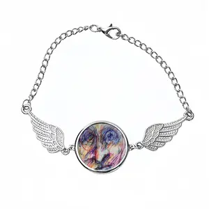 The Race Is On Winged Circular Bracelet