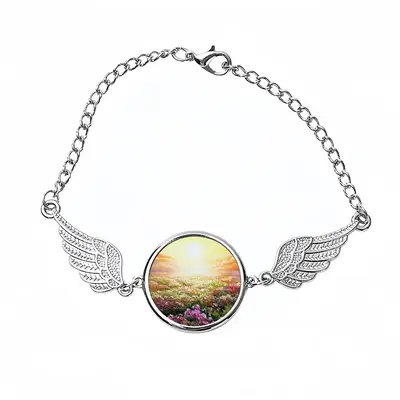 Sea Of Flowers Winged Circular Bracelet