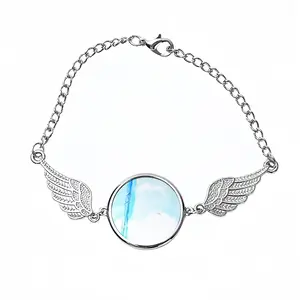 Fulfillment Winged Circular Bracelet