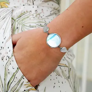 Fulfillment Winged Circular Bracelet