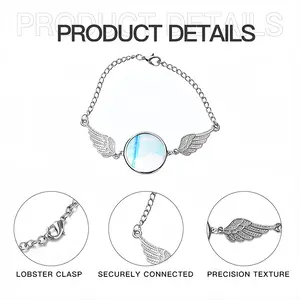 Fulfillment Winged Circular Bracelet