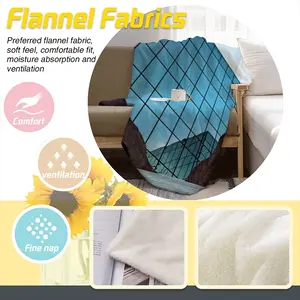 Wedge Flannel Blanket (Multi-Size, Vertical)