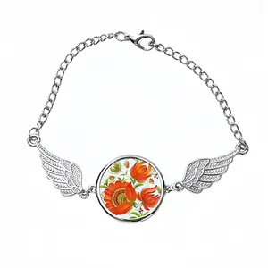 The Very Clarity Of Heaven Winged Circular Bracelet