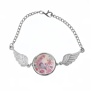 Purple Morning Winged Circular Bracelet