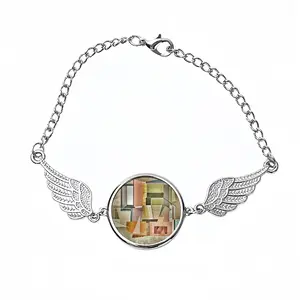 Geometric Shapes Winged Circular Bracelet