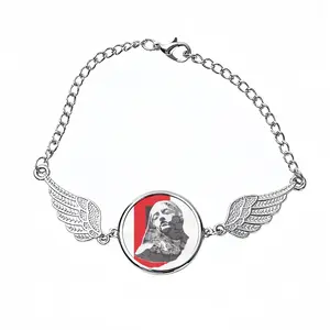 Sadness Winged Circular Bracelet