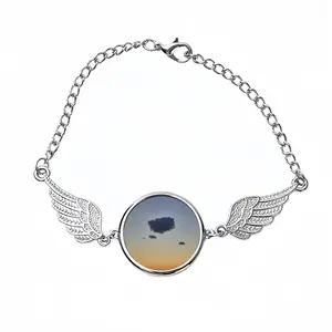 Celestial Birds Winged Circular Bracelet