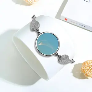 Bird Moon Winged Circular Bracelet