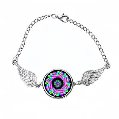 Flowers Space Winged Circular Bracelet