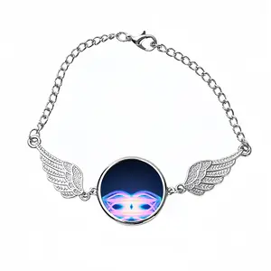 Eye Space Love Winged Circular Bracelet