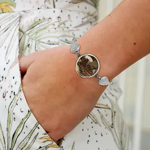 Grandpa Farmers Boots Winged Circular Bracelet