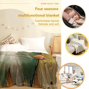 Chapter 5 A Sudden Flash Of Brilliant Light And Deafening Silence Flannel Blanket (Multi-Size, Vertical)