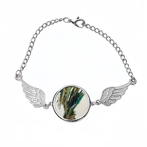 Broken Wing Winged Circular Bracelet