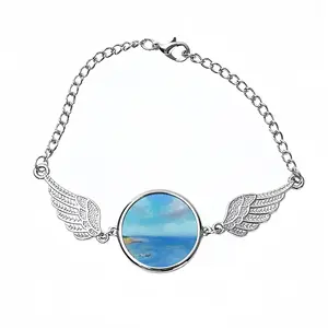 Cliffside Beach Winged Circular Bracelet