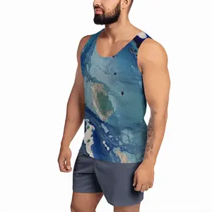 Men Water Creature Cropped Sports Vest