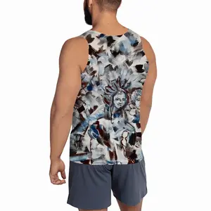 Men At The Autumn Park Sports Vest