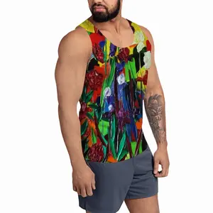 Men Irises And Peonies The Painter Garden Sports Vest