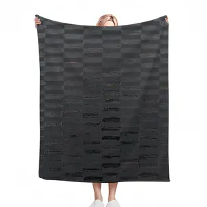 Black Flannel Blanket (Multi-Size, Vertical)