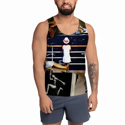 Men Upstairs Downstairs Sports Vest