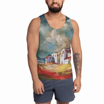 Men Dramatic Clouds Sports Vest